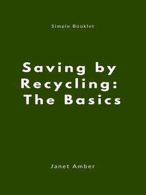 cover image of Saving by Recycling